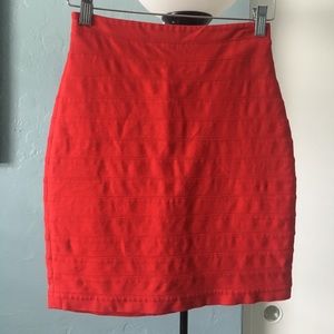 Express Red Miniskirt